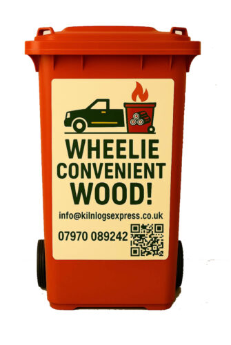 kiln dried wood delivered in wheelie bins